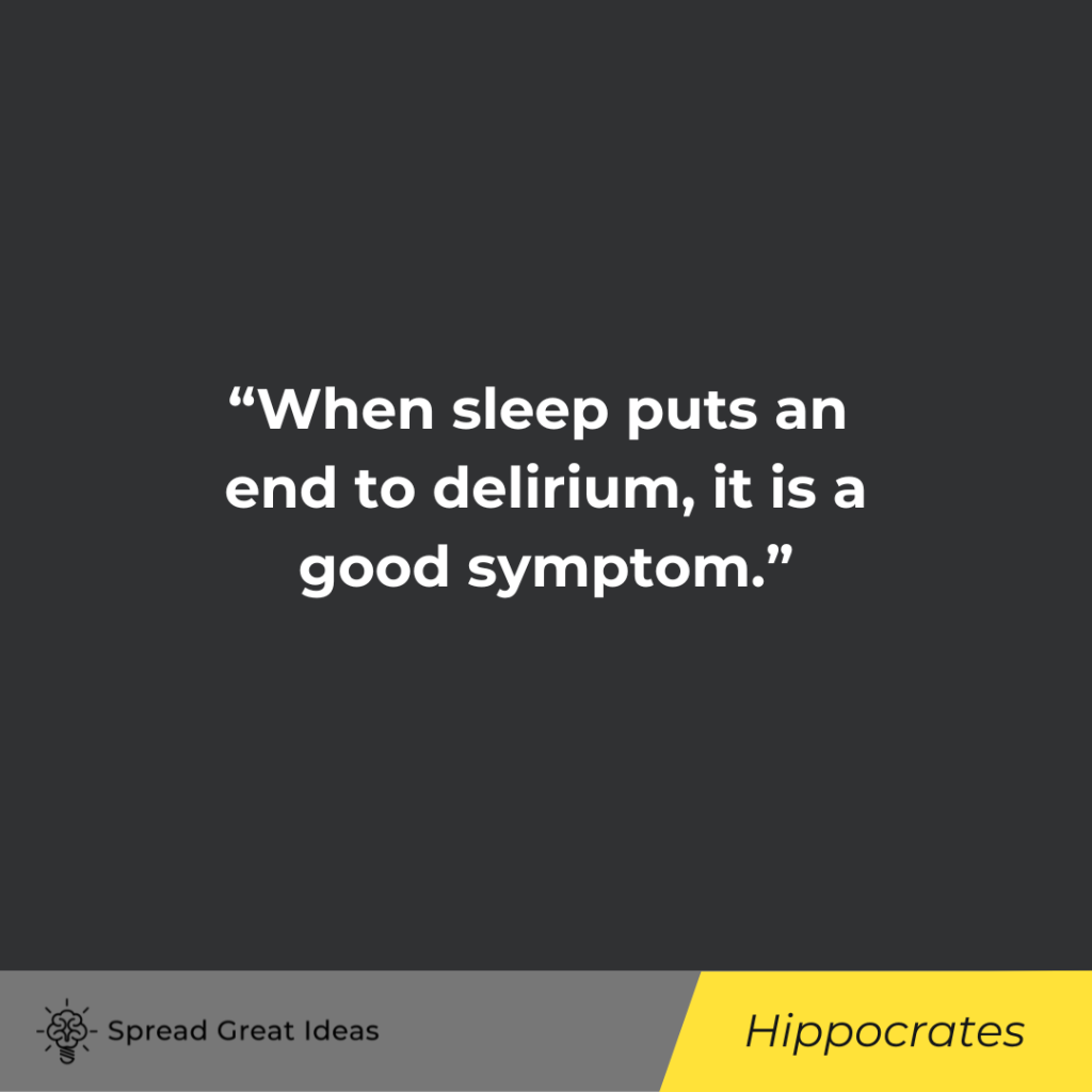Hippocrates quote on rest