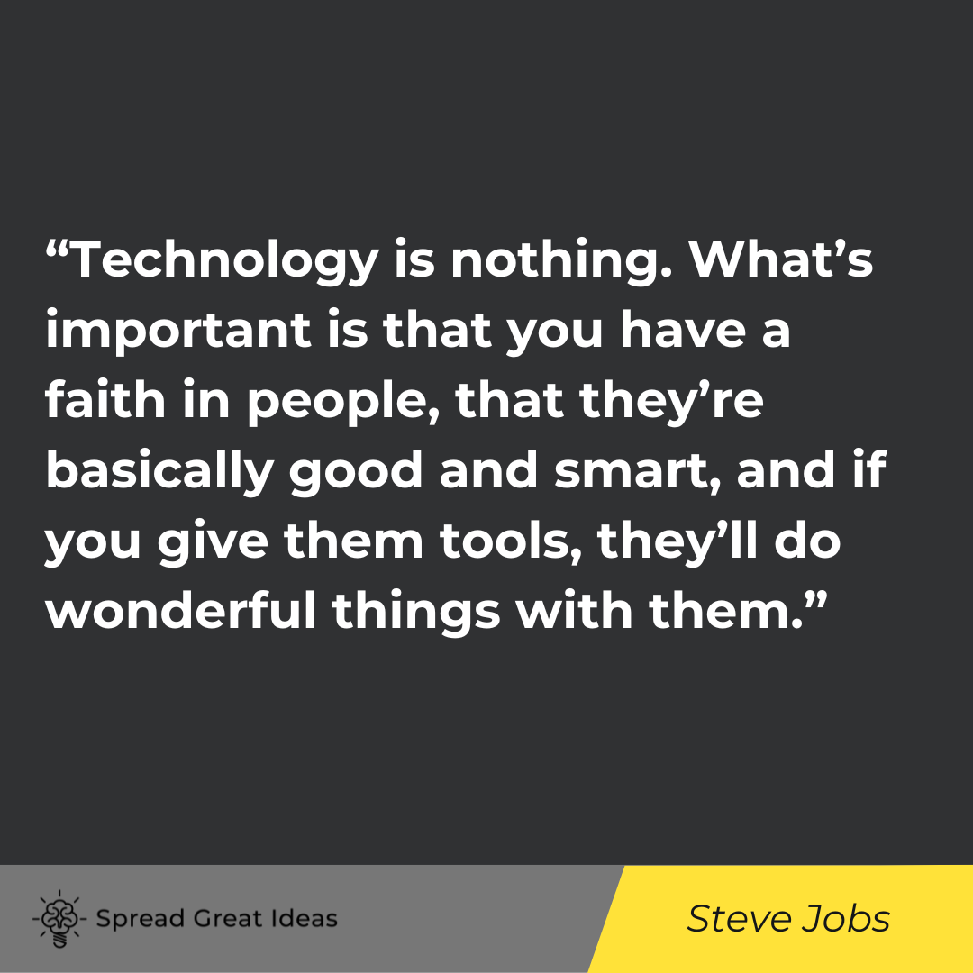Steve Jobs Quote on Networking