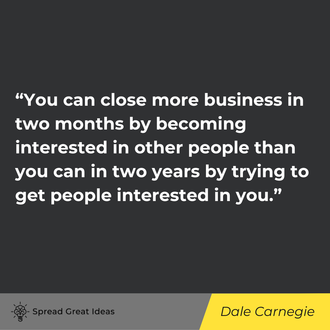 Dale Carnegie Quote on Networking