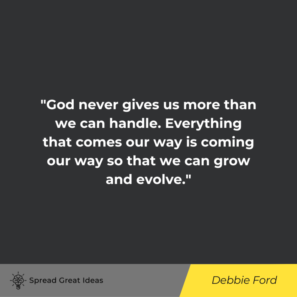 Debbie Ford quote on evolving
