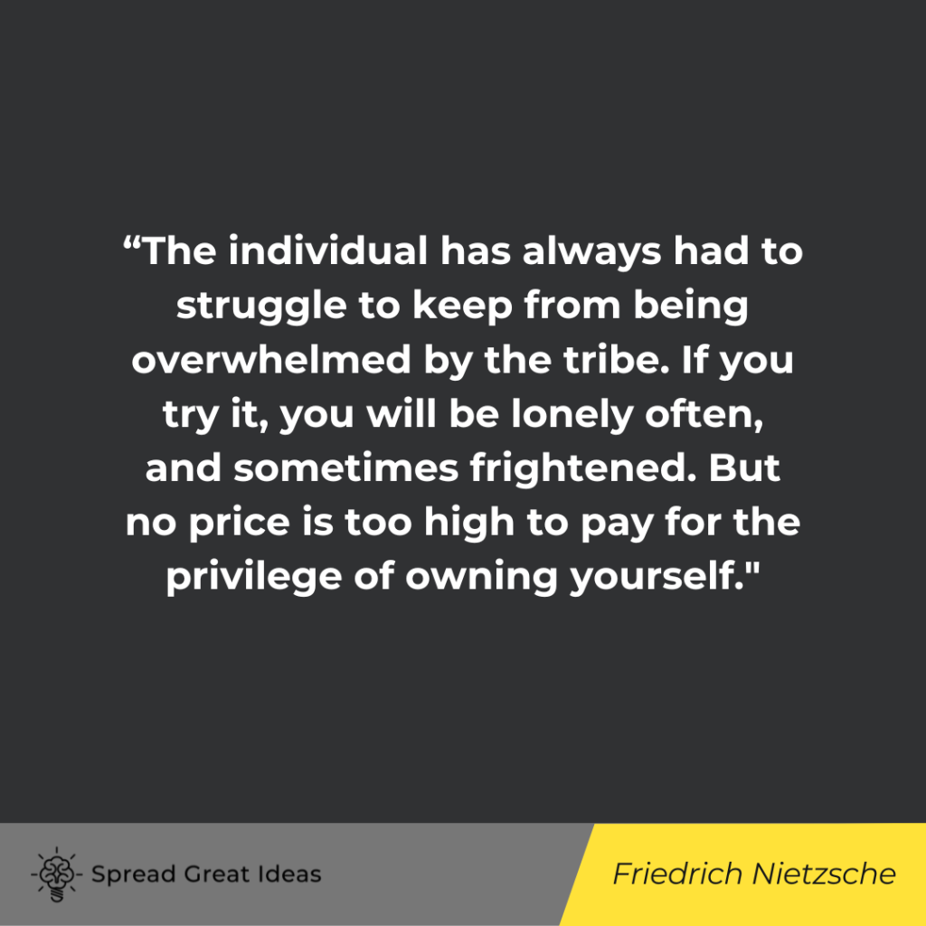 Friedrich Nietzsche quote on identity
