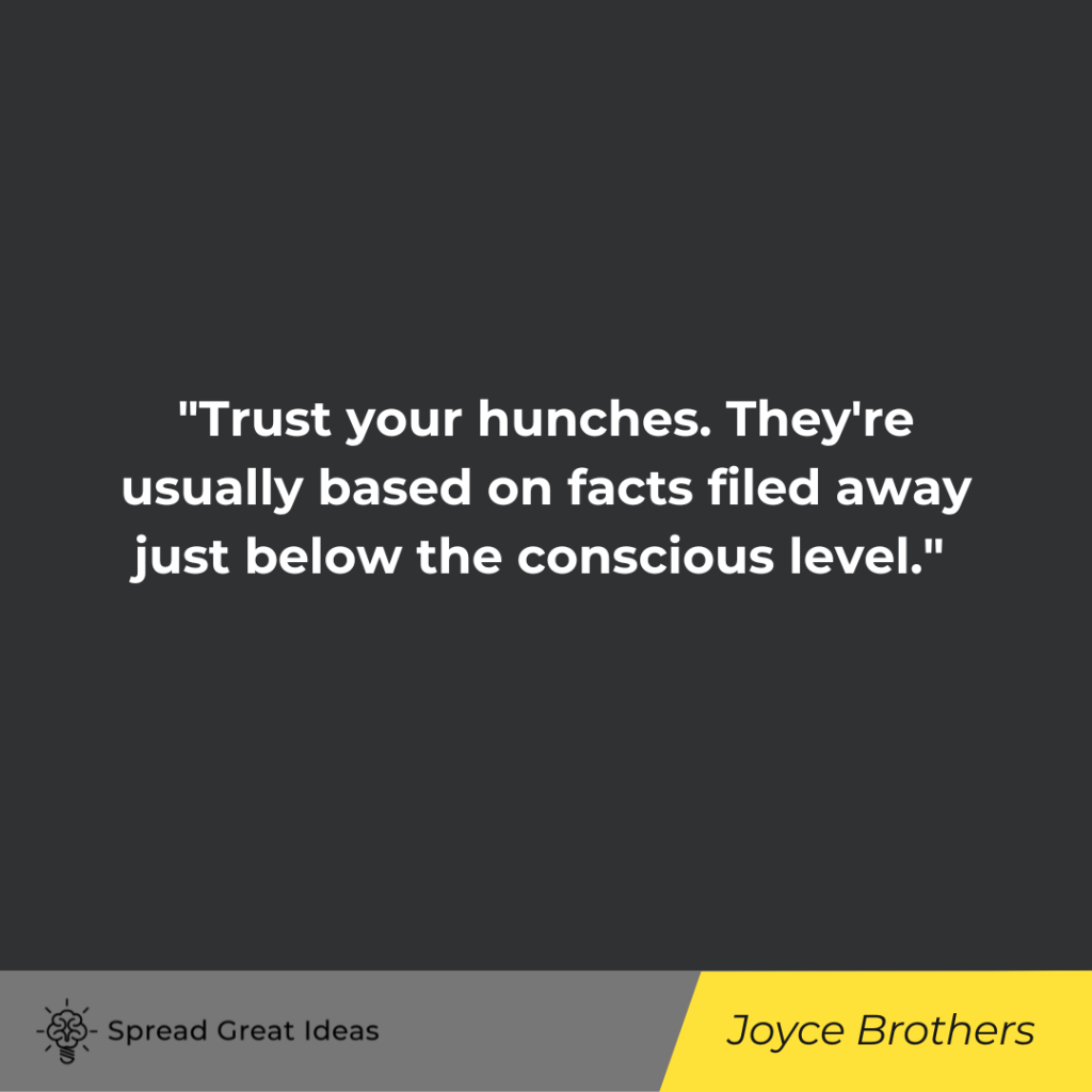 Joyce Brothers quote on good heart