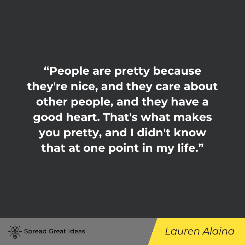 Lauren Alaina quote on good heart