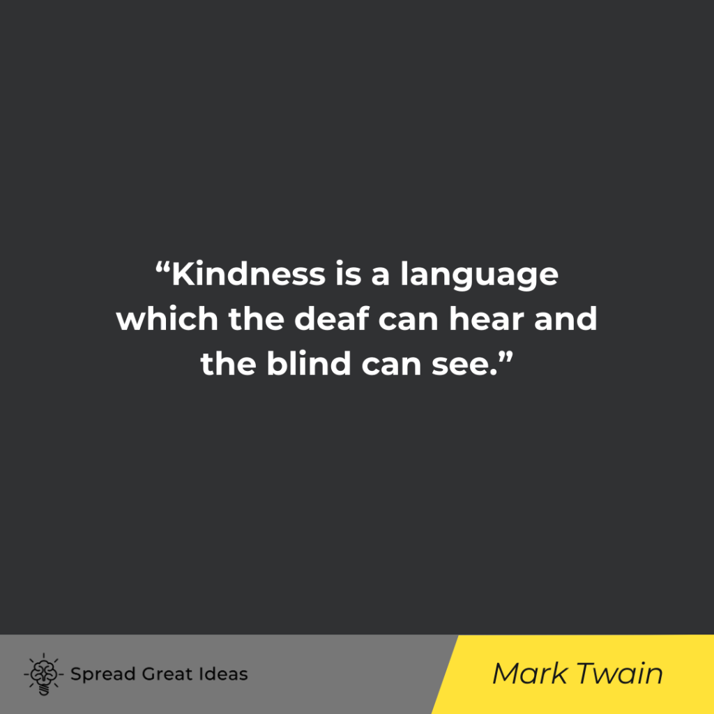 Mark Twain quote on good heart