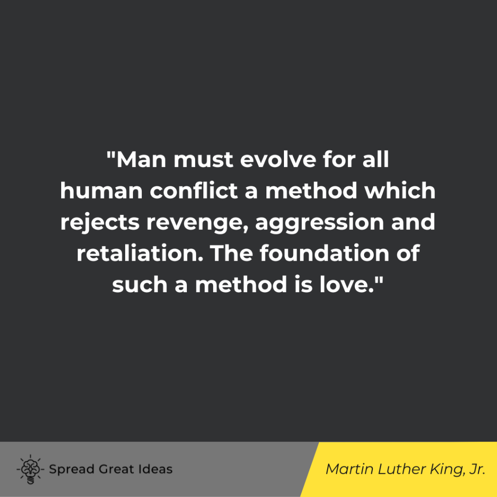 Martin Luther King, Jr. quote on evolving