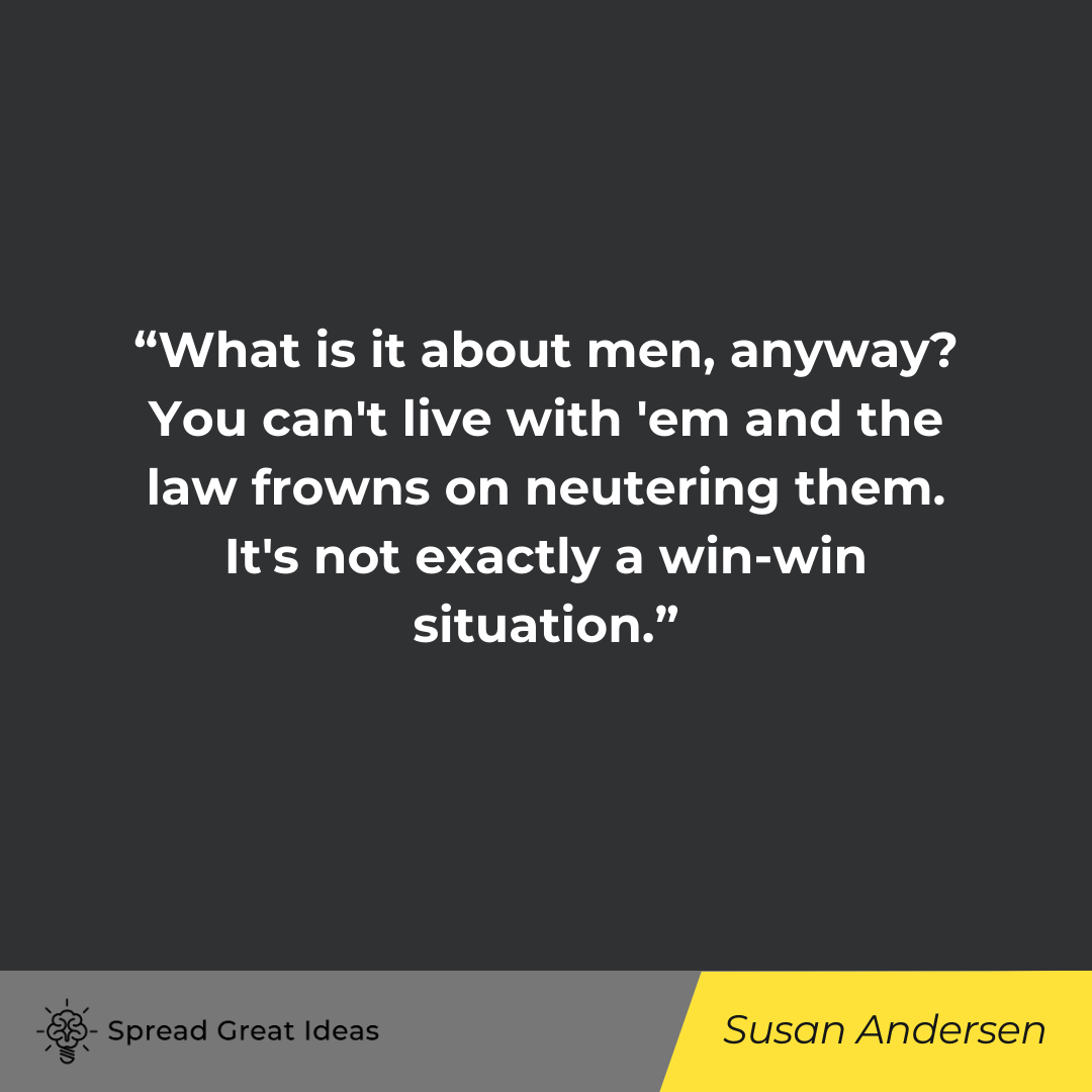 Susan Andersen quote on frustrated 