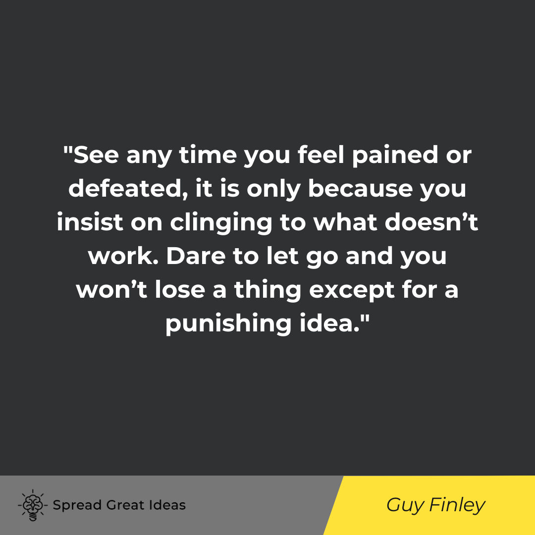 Guy Finley Quote on Feeling Defeated