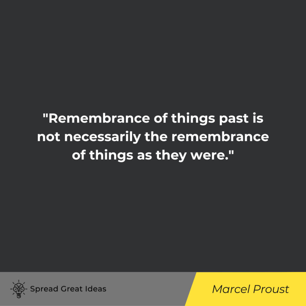 Marcel Proust quote on nostalgia