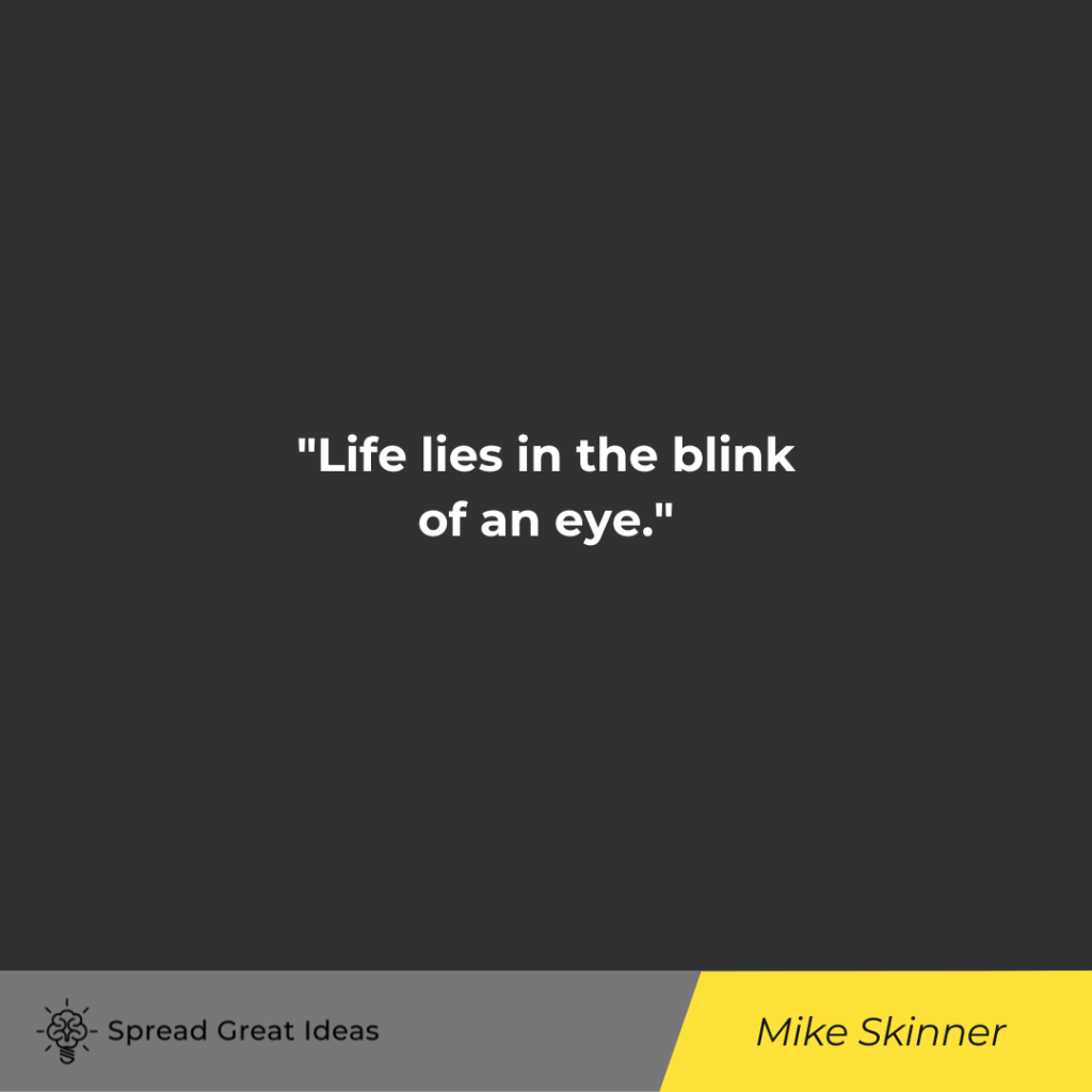 Mike Skinner quote on life is short