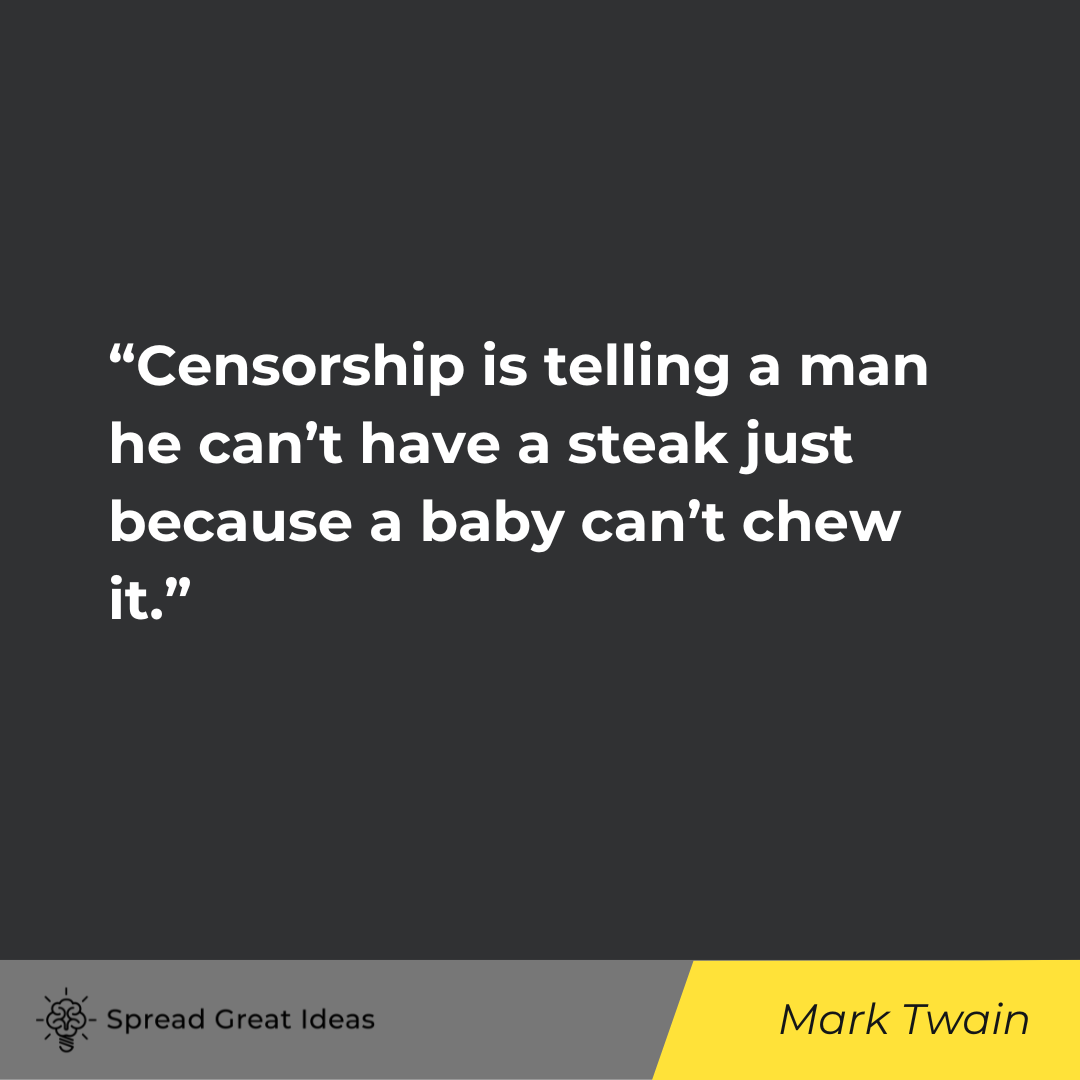 Mark Twain on Free Speech Quotes
