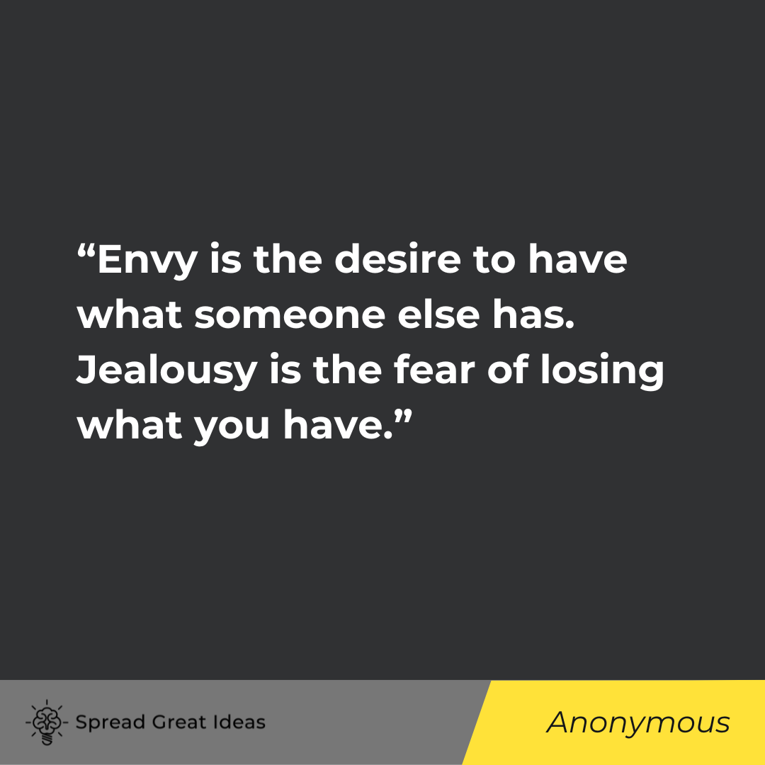 Anonymous on Envy Quotes