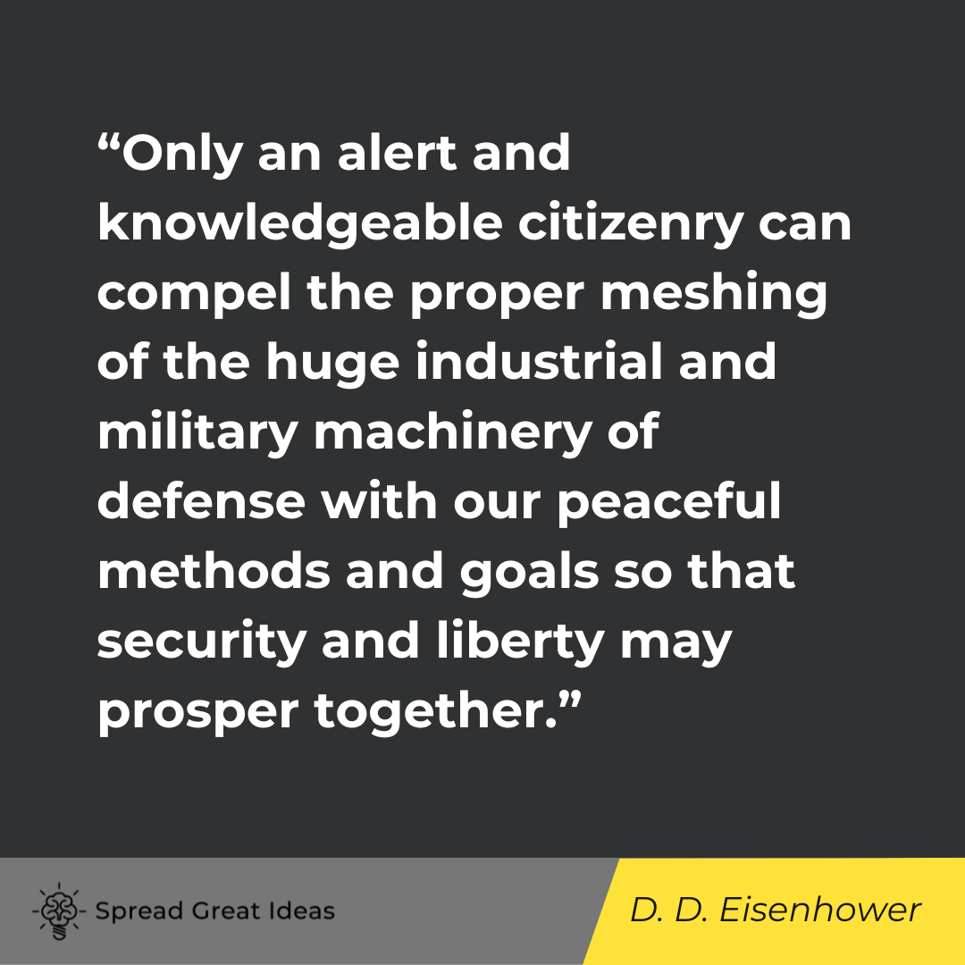 Dwight D. Eisenhower on War Quotes
