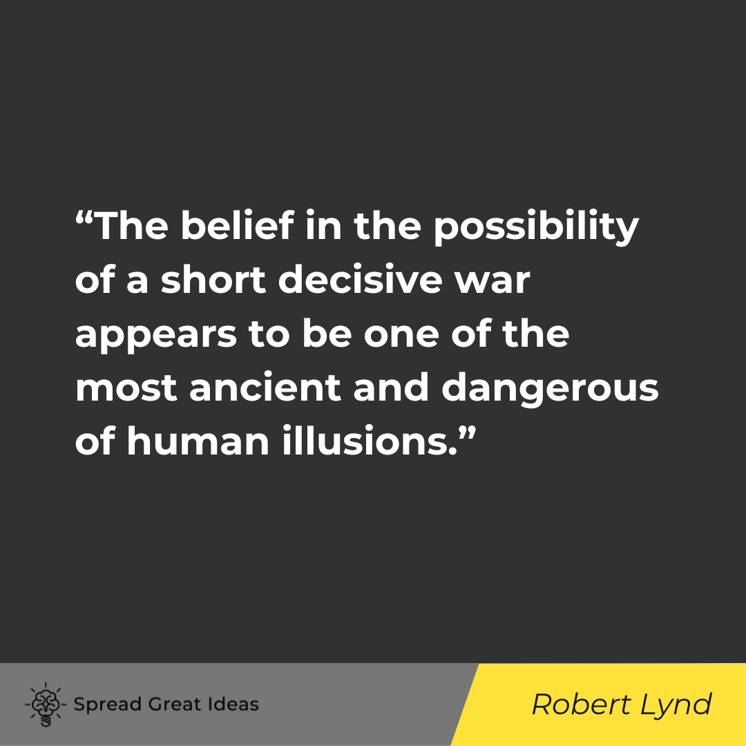 Robert Lynd on War Quotes
