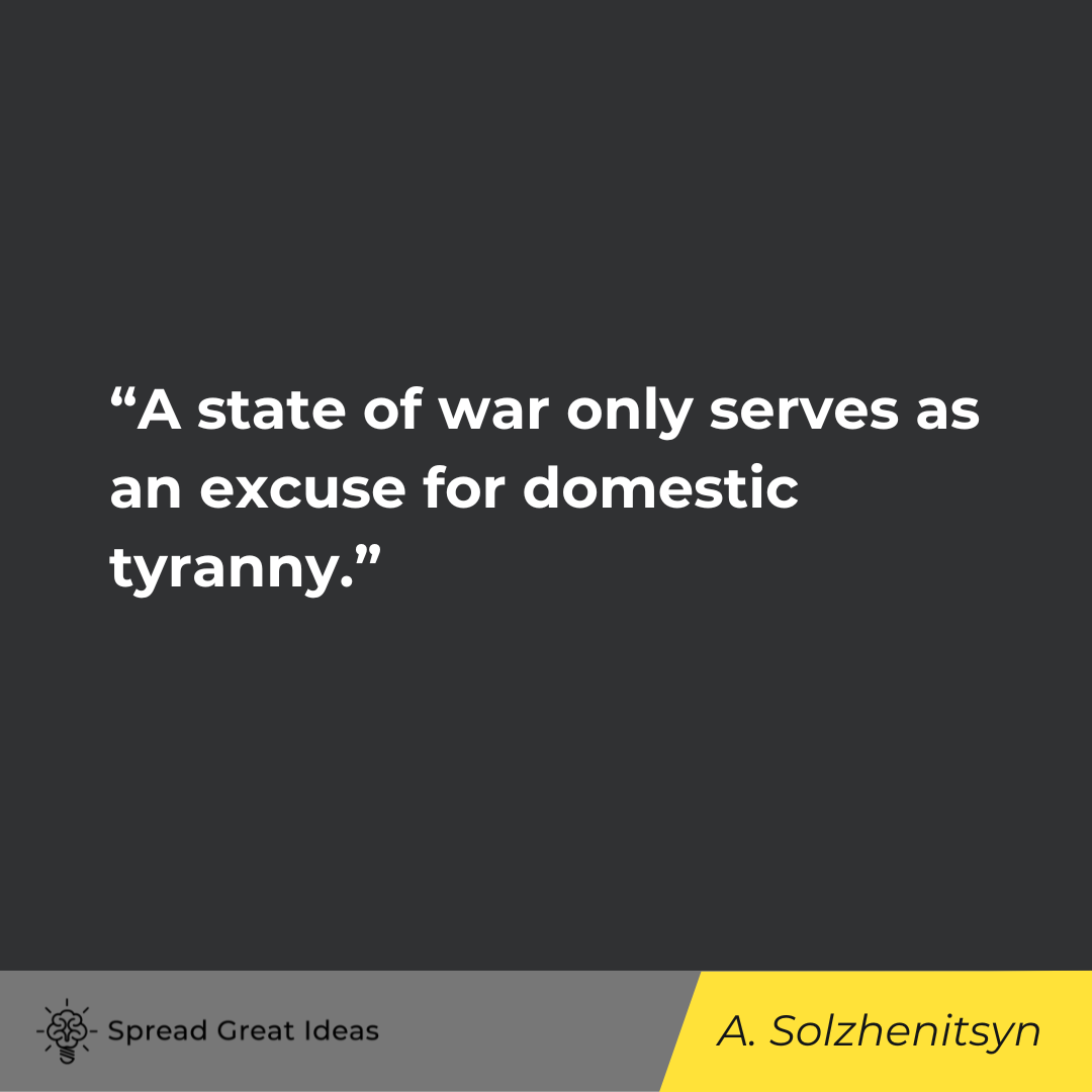 Alexander Solzhenitsyn on War Quotes
