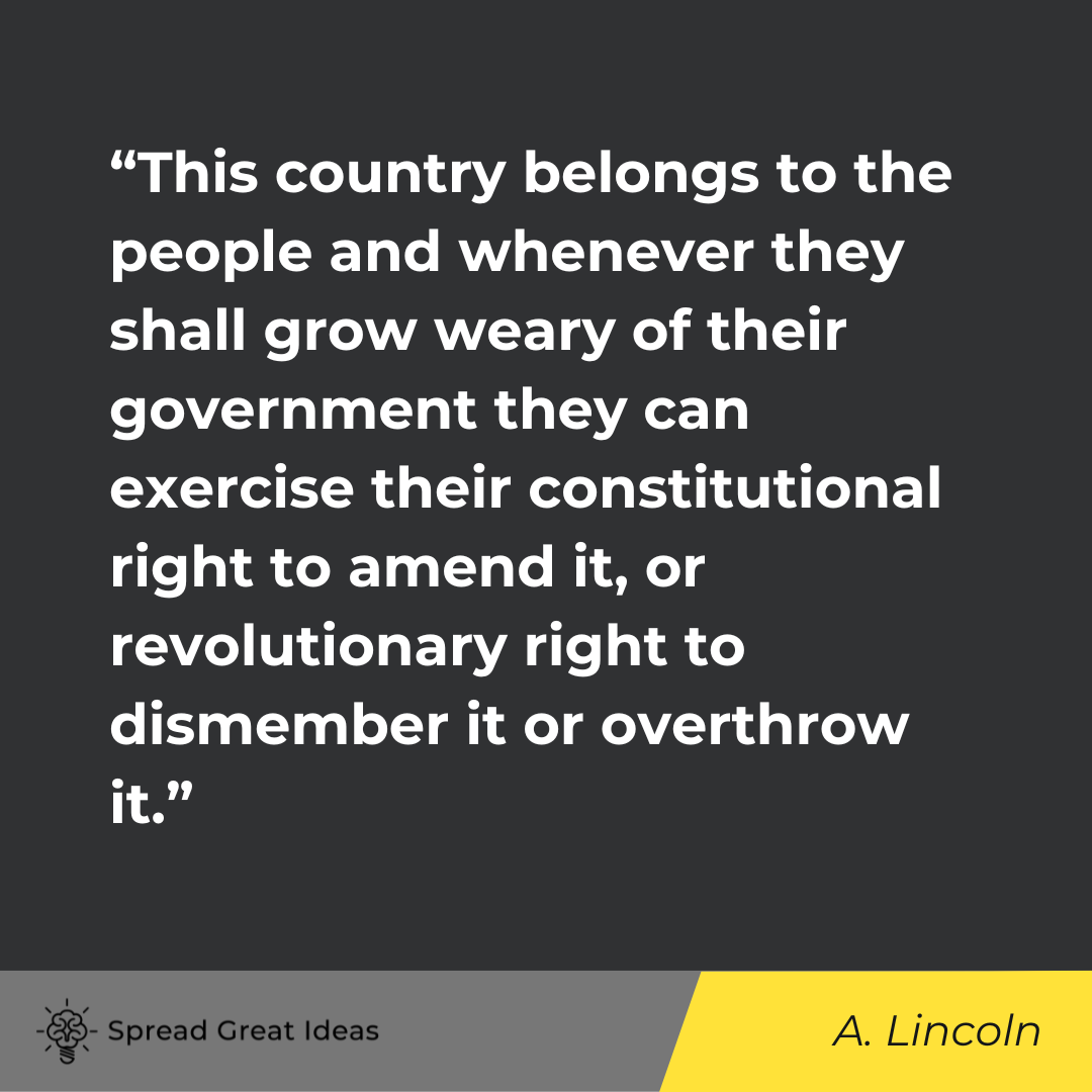 Abraham Lincoln on Civil Disobedience Quotes