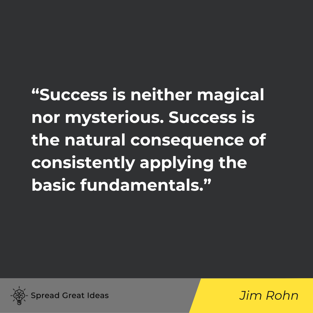 Jim Rohn on Consistency Quotes