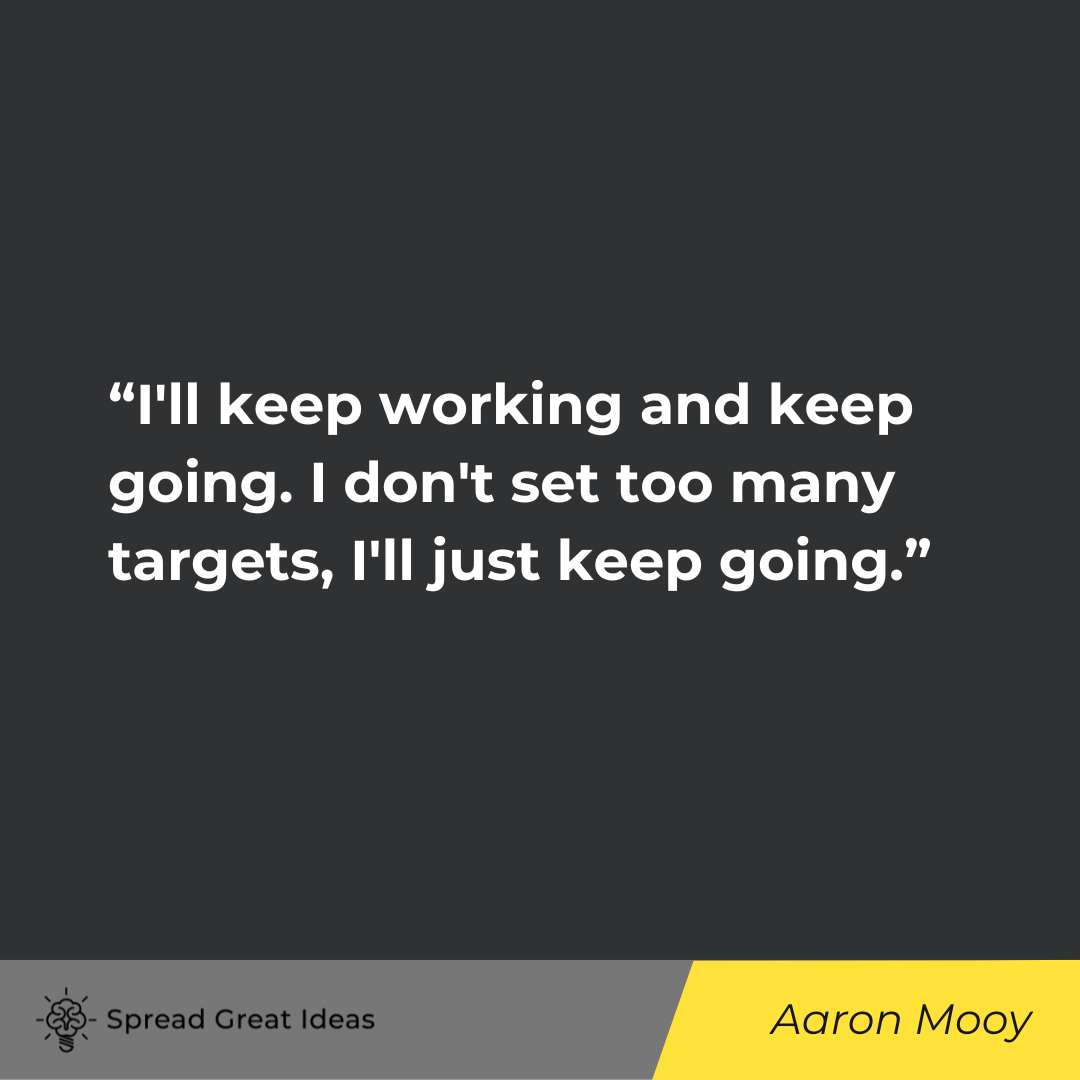 Aaron Mooy on Keep Going Quotes