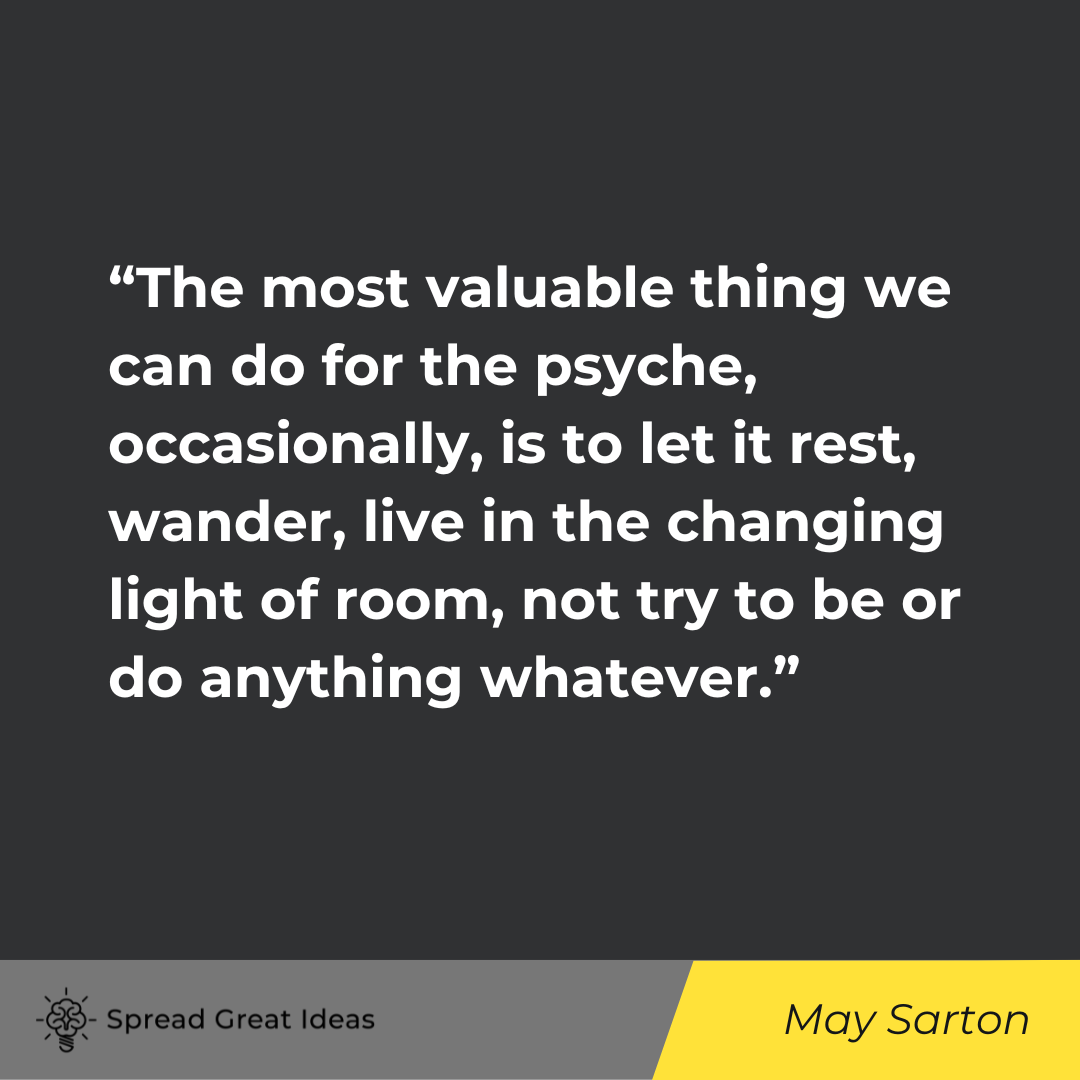 May Sarton on Rest Quotes