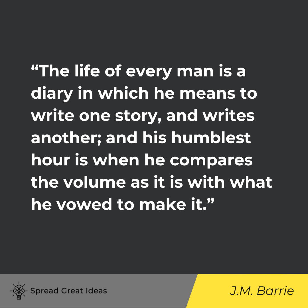 J.M. Barrie on Intention Quotes