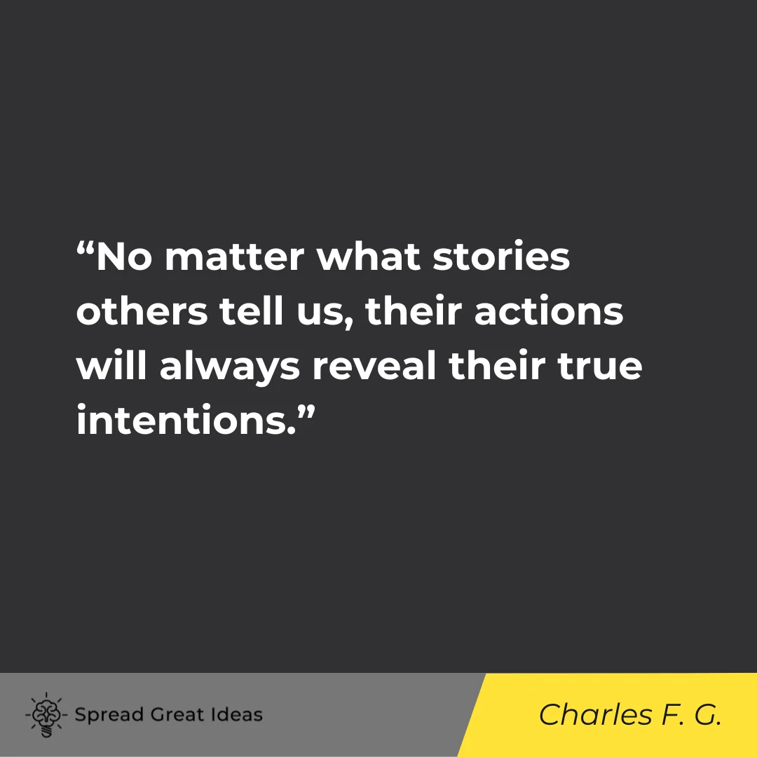 Charles F Glassman on Intention Quotes