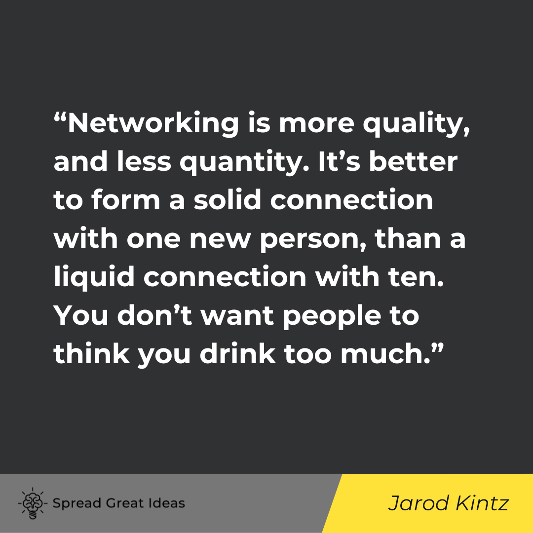 Jarod Kintz on Networking Quotes