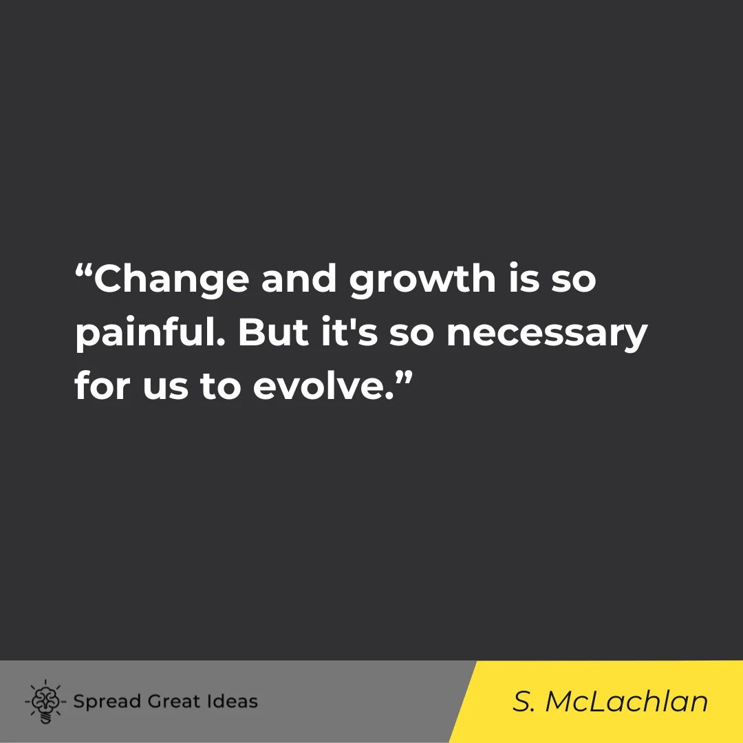 Sarah McLachlan Quotes on Evolving