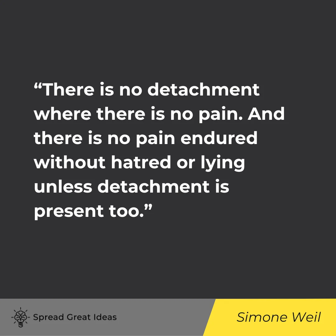 Simone Weil on Detachment Quotes