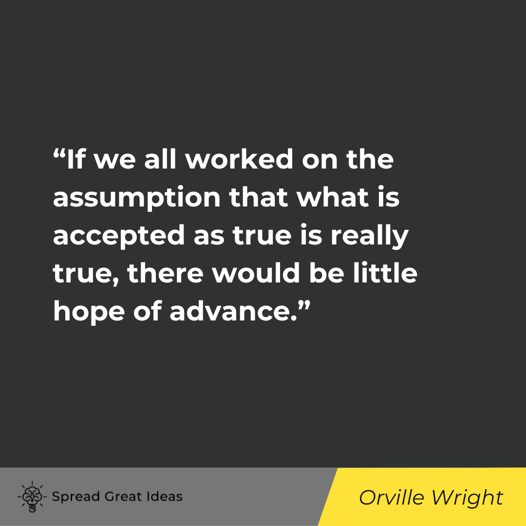 Orville Wright Quote on Stay In Your Lane