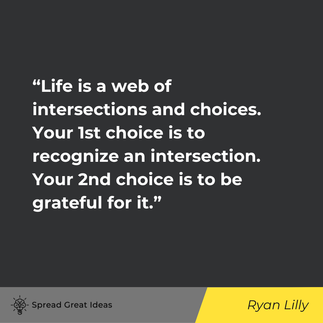 Ryan Lilly on Thankful Quotes
