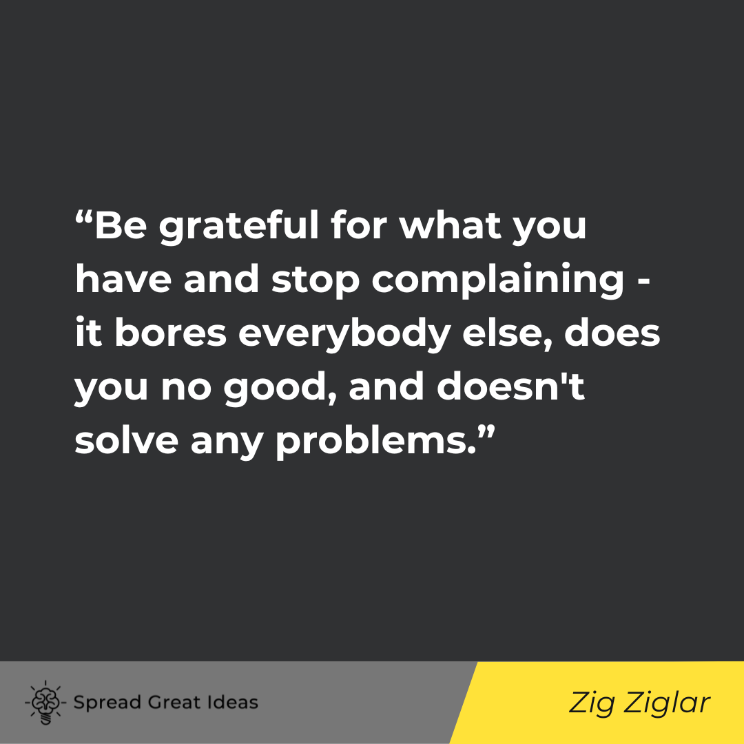 Zig Ziglar on Thankful Quotes