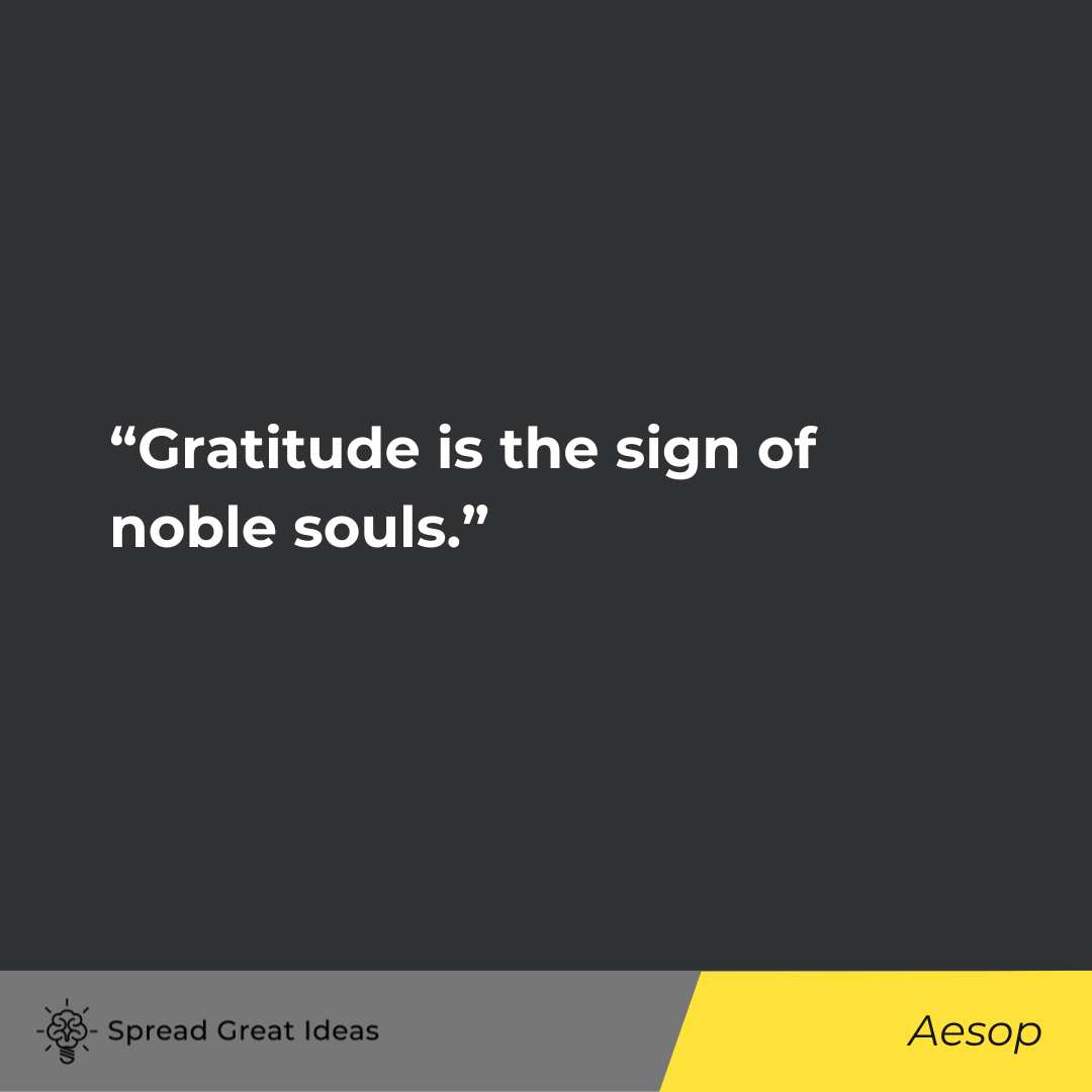 Aesop on Thankful Quotes
