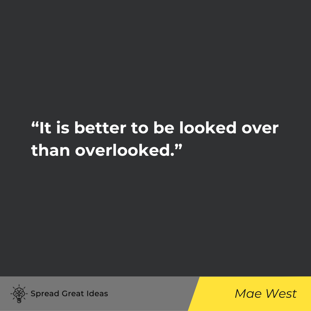 Mae West on Appreciation Quotes