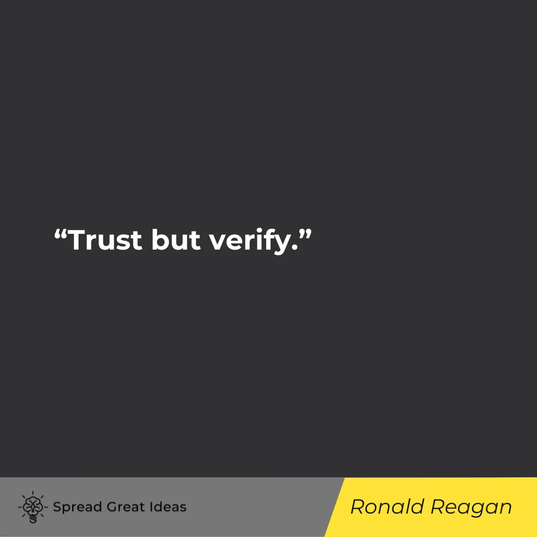 Ronald Reagan on Trust Quotes