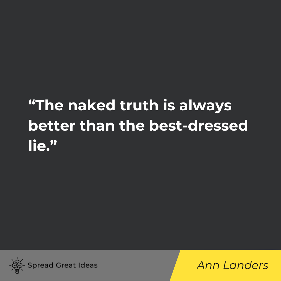 Ann Landers on Integrity Quotes