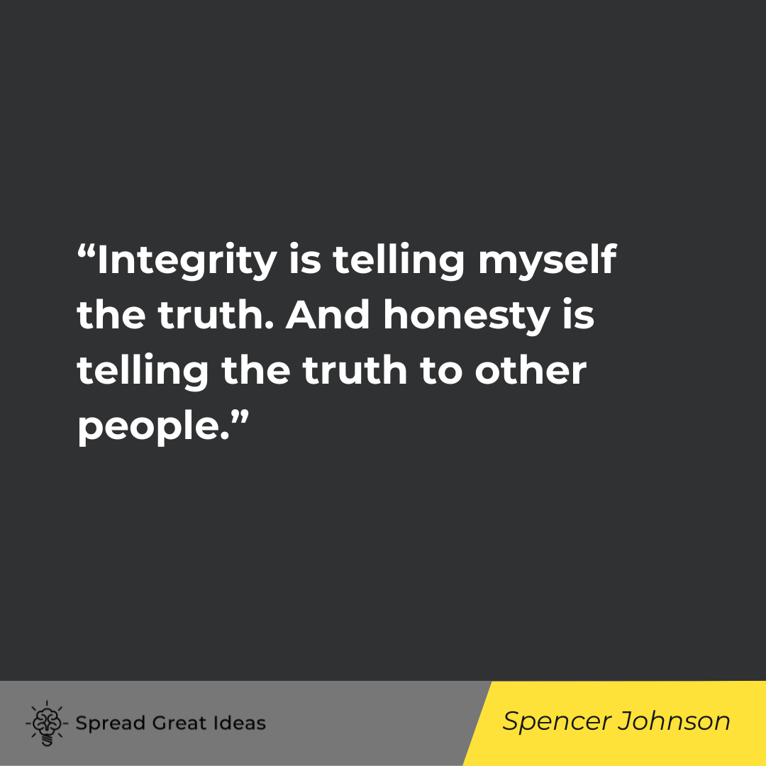 Spencer Johnson on Integrity Quotes