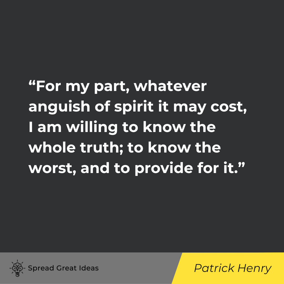 Patrick Henry on Integrity Quotes