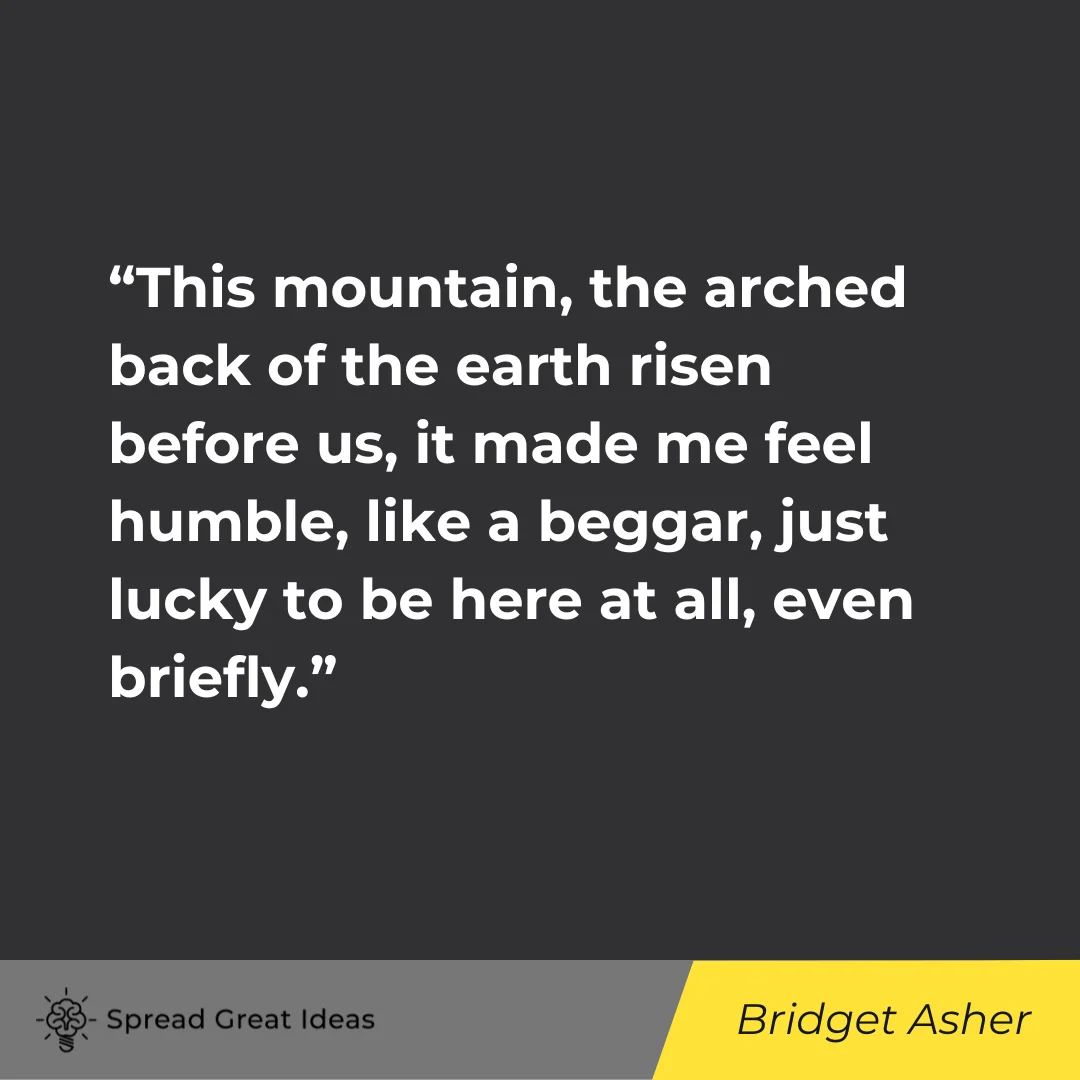 Bridget Asher on humble quotes