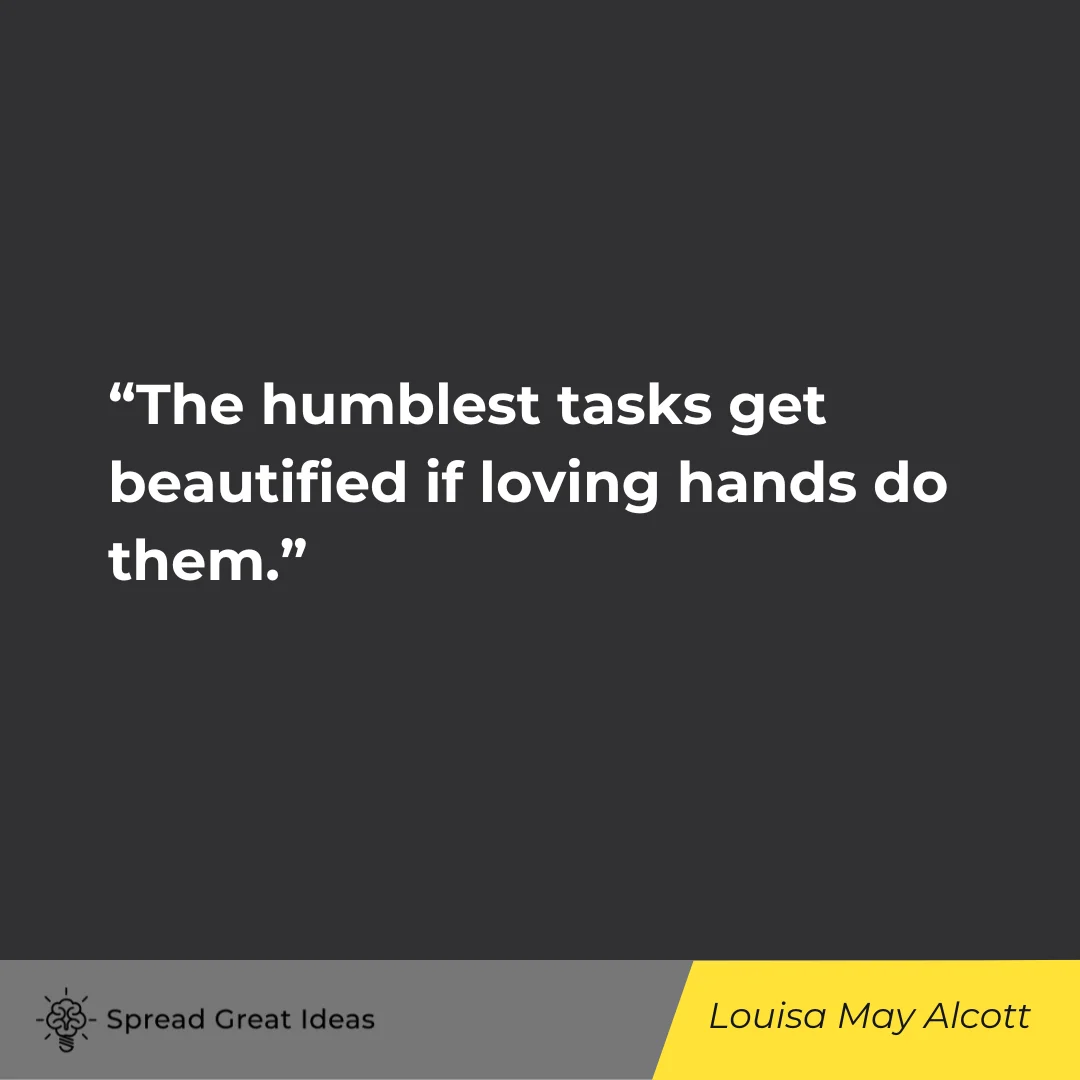 Louisa May Alcott on humble quotes
