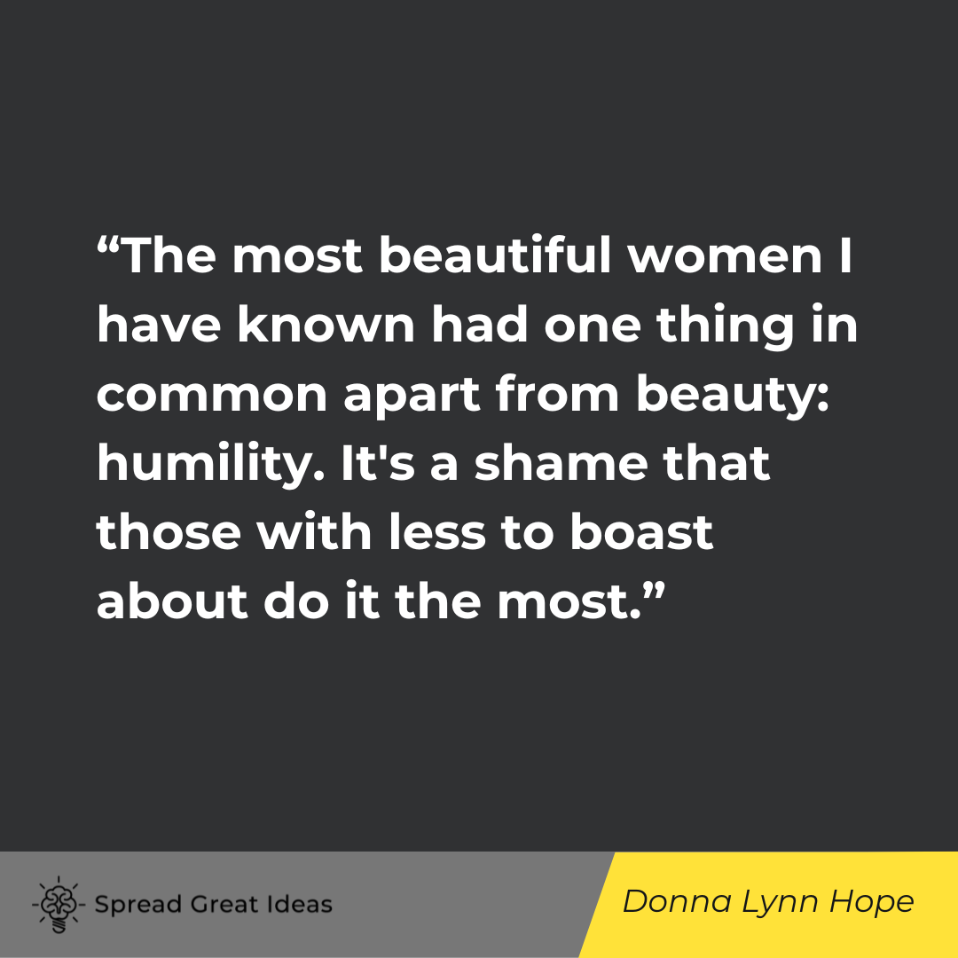 Donna Lynn Hope on humble quotes
