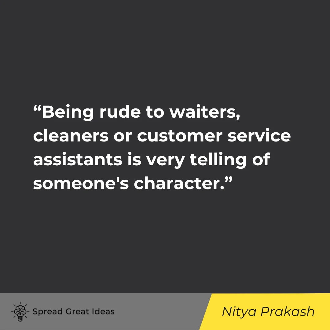 Nitya Prakash on humble quotes