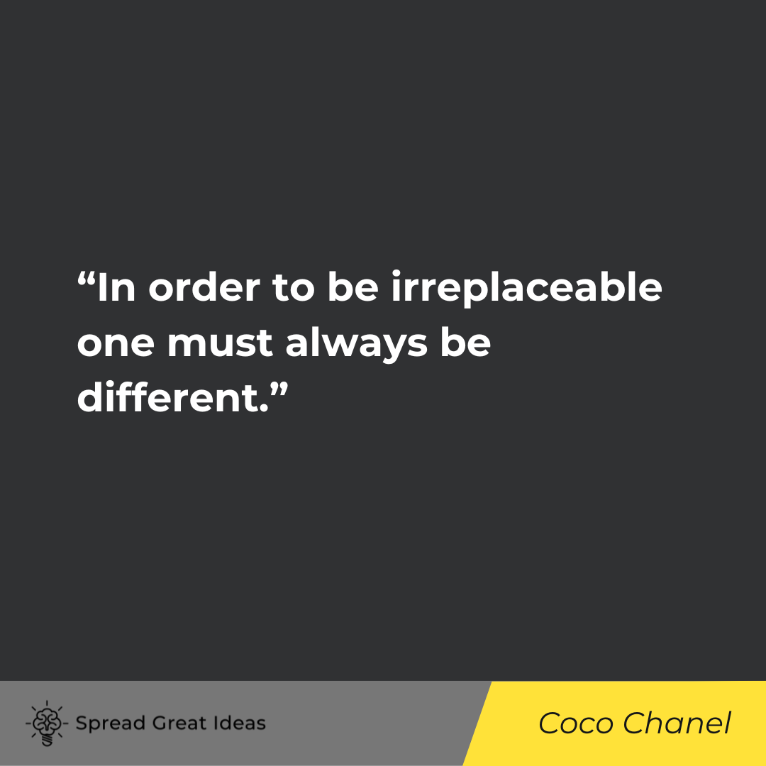 Coco Chanel on Acceptance Quotes