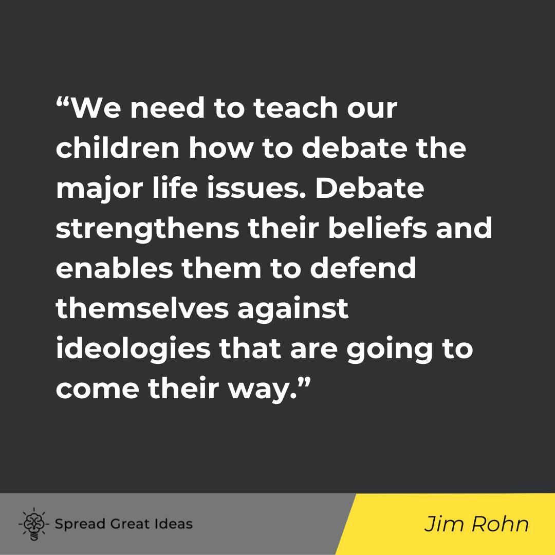 Jim Rohn on Critical Thinking & Free Speech Quotes