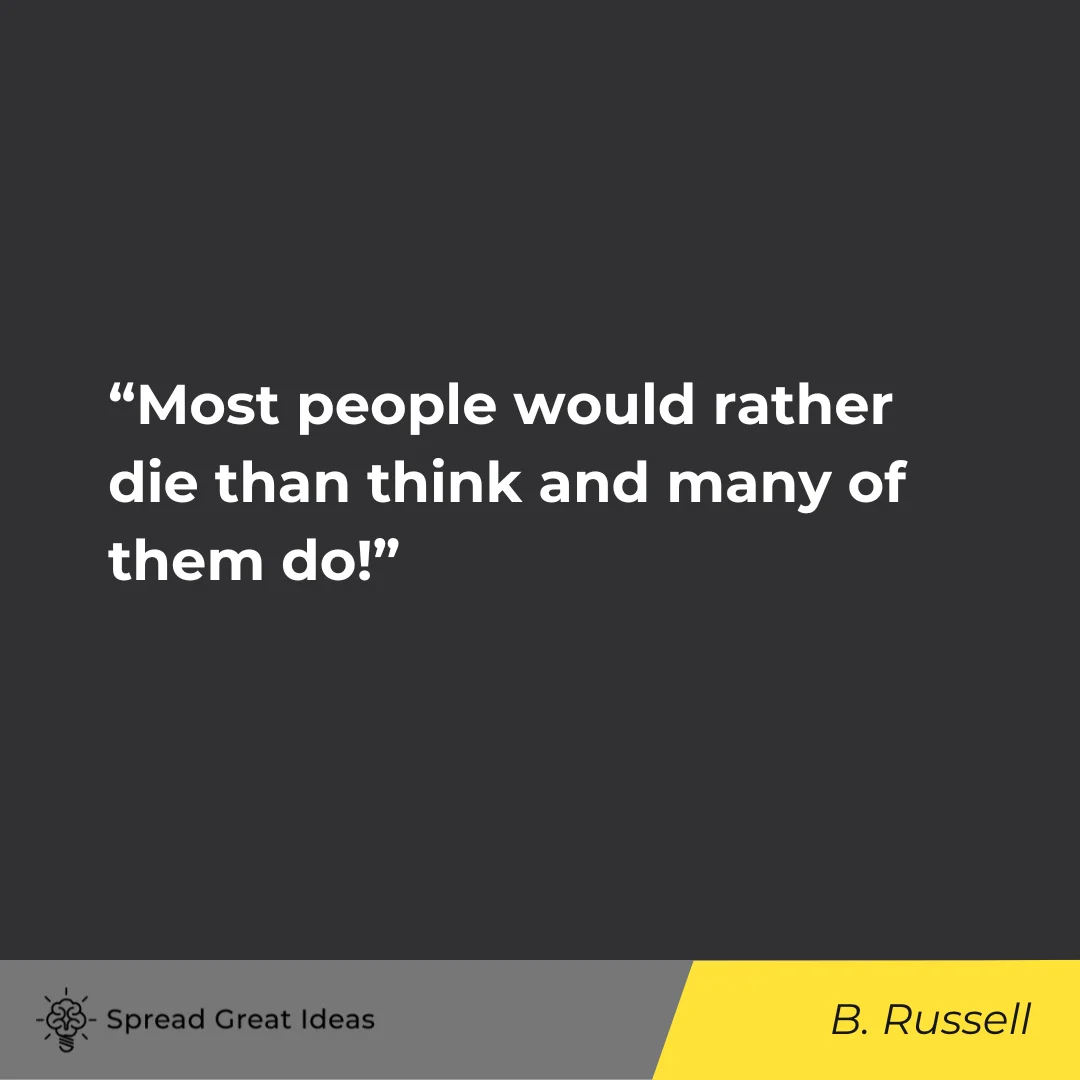 Bertrand Russell on Critical Thinking & Free Speech Quotes