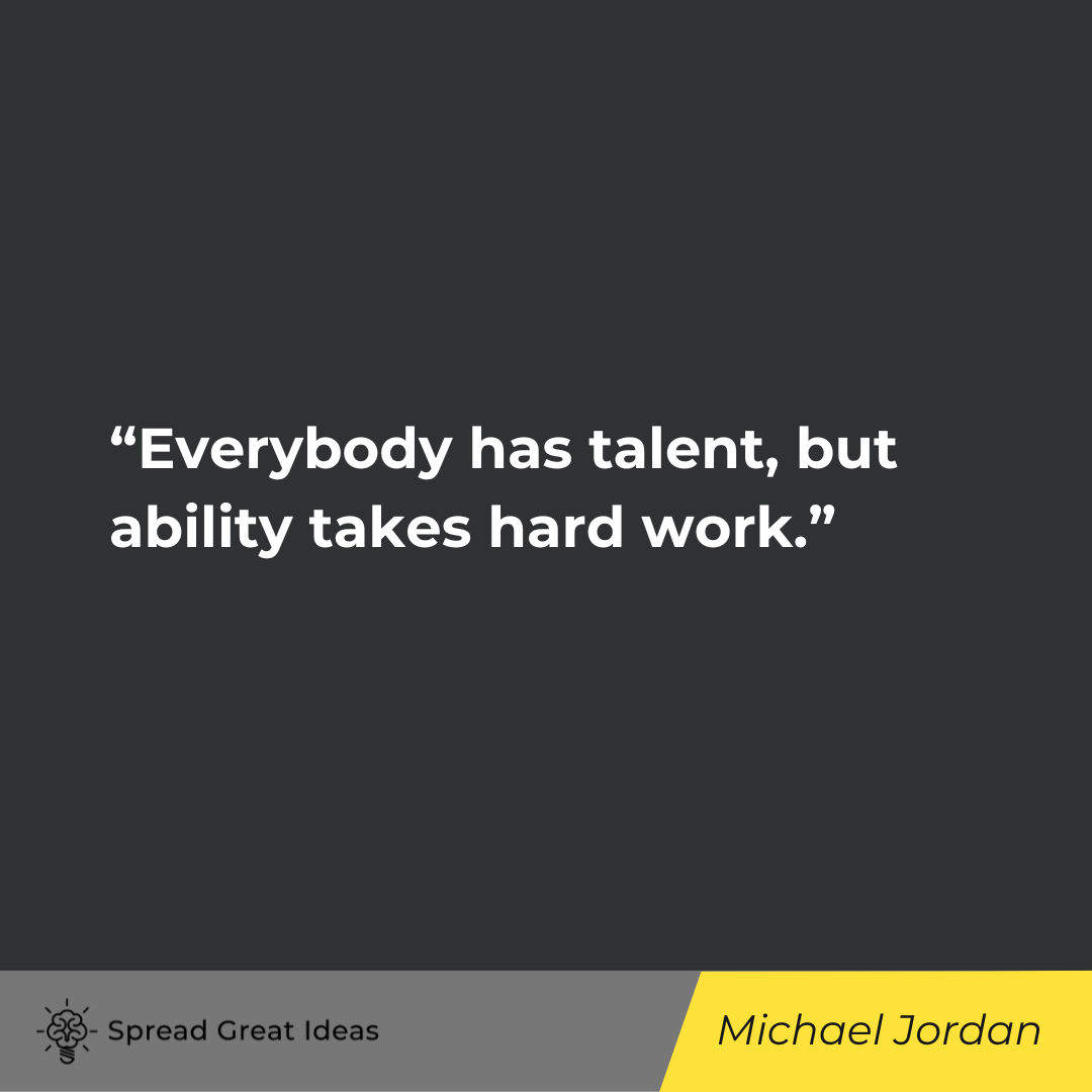 Michael Jordan on Hard Work Quotes