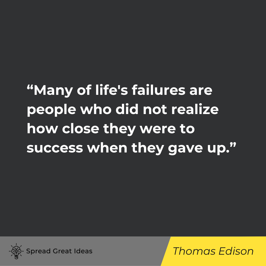 Thomas Edison on Hard Work Quotes