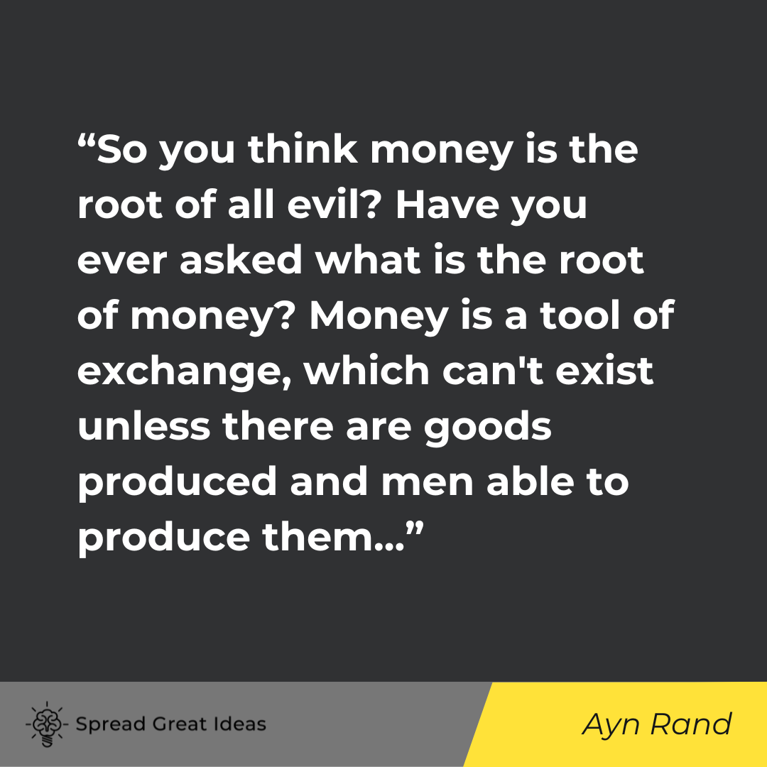 Ayn Rand on Measuring Wealth Quotes