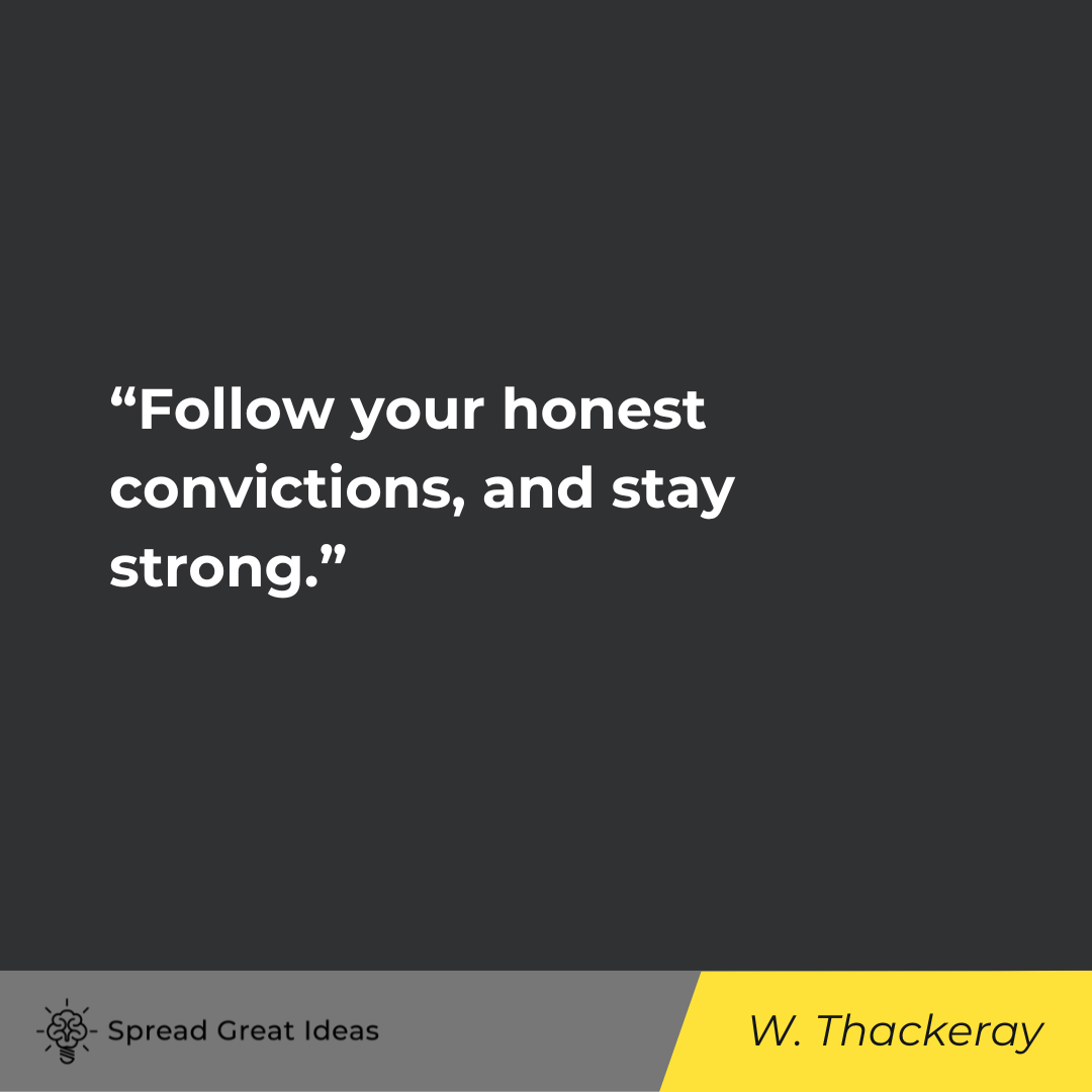 William Thackeray on Be Yourself Quotes: