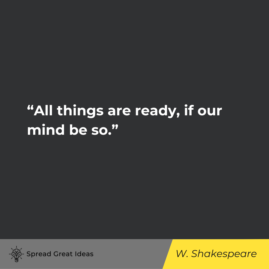 William Shakespeare on Preparation Quotes