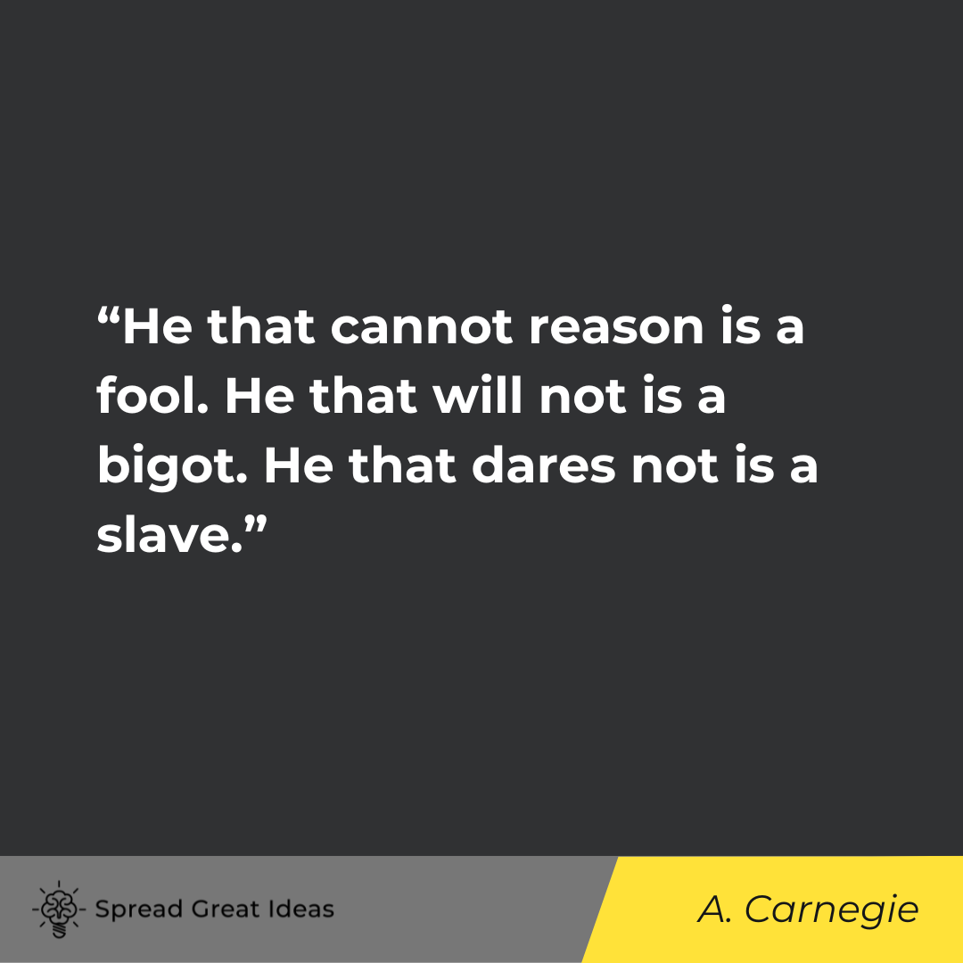 Andrew Carnegie on Truth About Life Quotes
