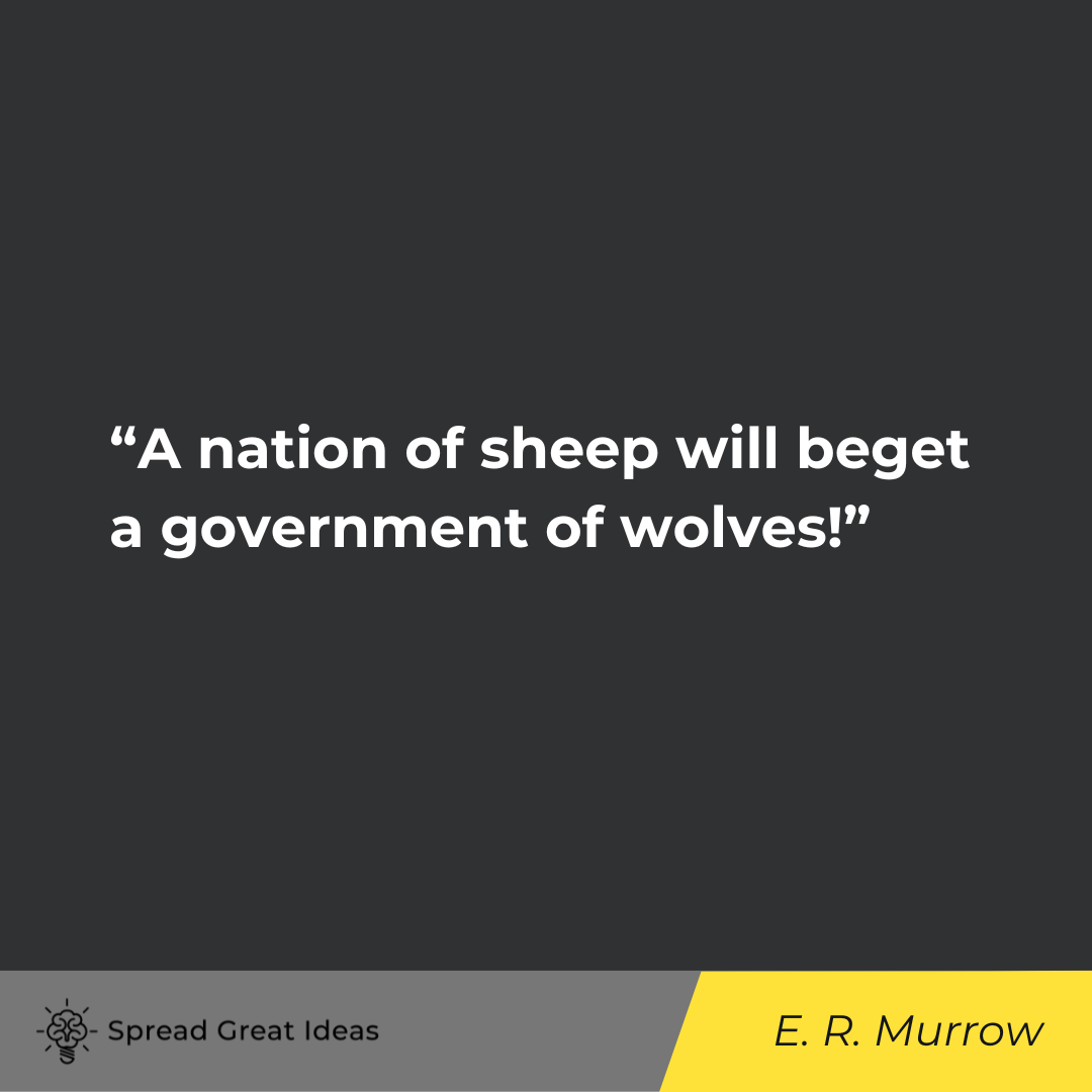 Edward R. Murrow on Government Tyranny Quotes